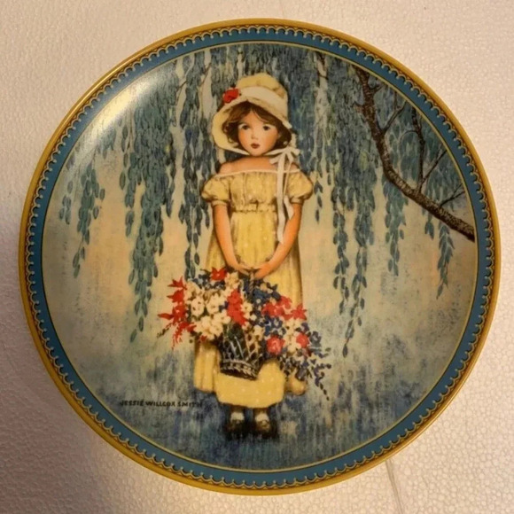 Vintage Knowles Limited Edition “EASTER” Wall Plate Jessie Willcox Smith - Picture 1 of 5